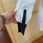 Elie Tahari EMBROIDERED COLLAR 100% SILK SHIRT BLOUSE IN BABY BLUE Sz XS Photo 4