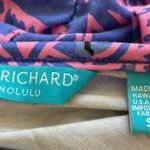 Tori Richard Hawaii Lana Stretch Jersey Shift Dress Ruffle Sleeve Small Pink Photo 6