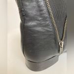Frye Carly Black Leather Double Zipper Women’s Chelsea Ankle Booties Photo 7