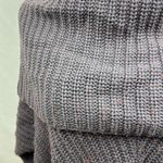 Moth Anthropologie chunky knit cowl neck oversized sweater size medium Gray Photo 1