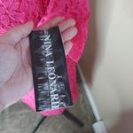 Nina Leonard  Medium Eyelet Lace Pink Barbiecore Dress Photo 3