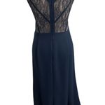BCBG Paris Ariel Navy Laced Maxi Dress Photo 1