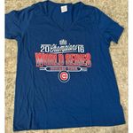 Women's Chicago Cubs Blue MLB Short Sleeve t shirt XL NWOT‎ Athleisure Photo 0