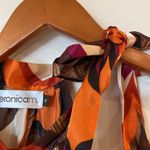 Veronica M  Printed Halter tie at neck Slip On Dress with elastic at hip Small Photo 2