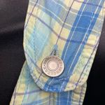 Blue Yellow Plaid Skirt Overall Jumper 80s Vintage Size Medium Photo 3