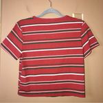Her Universe Disney Holiday Pooh Festive Lights Stripe Baby T-Shirt Red medium Photo 2