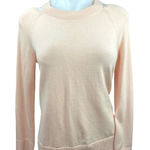 Ann Taylor  LOFT Pink Peach Orange Pastel Cut Out Knit Pullover Sweater Top Sz XS Photo 0