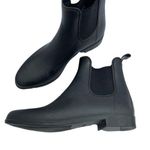 Sam Edelman Black Rubber Chelsea Rain Boots Womens 10 Waterproof Winter Fall Photo 0