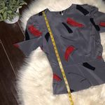 Sterling Silver  vintage abstract peplum blouse Photo 5