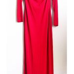 Alice + Olivia Coretta Off-the-Shoulder Long Sleeve Maxi Dress in Red, NWT, Size L Photo 6