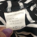 SheIn  Striped Ruffle Sleeve Dress Black White Size Small Photo 6