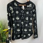 Disney Nightmare Before Christmas Black & White Soft Print Pajama Pants & Top Set L Photo 1