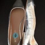 BCBGeneration Fascinating New BCBG Silver Flats - Scalloped Photo 0