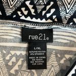 Rue 21 Skirt Knit Black White Tribal Print Comfy Mini Womens Large XL Photo 3