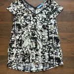 Simply Vera  by Vera Wang Cap Sleeve Top Black & White PM Photo 0