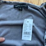 Kendall + Kylie NWT PacSun  Crushed Velvet Slip Dress Size Large Gray Y2K Photo 5