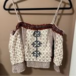 Free People  Can't Stop the Feeling Boho Fringe Crop Top Photo 1