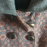 Dove Knitted  Wool Blend Belted Double Breasted Coat Multicolored Pattern Photo 3