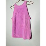 525 America  Purple 100% Cotton Halter Neckline Knit Sweater Tank Top Size XL Photo 6