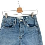 Aritzia Denim Forum The Joni Loose Long Short High Rise Denim Blue Size 25 Photo 4
