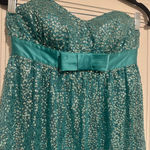 Betsey Johnson Vintage Rare Turquoise Babydoll Sequin Party Dress Photo 6