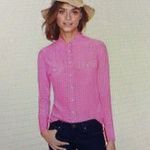 J.Crew  100% silk pink button up shirt. 2 Photo 1