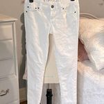 Rue 21 White Denim Jeans Skinny Low Rise Womens 1/2  Photo 0