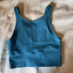 Teal Ribbed Tank Top Blue Size M Photo 0