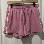 Lululemon Court Rival High-Rise Short 3" Pink Frosting / White Size 8 Athletic Photo 0