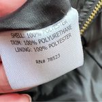 Luii Faux Leather Jacket Zipper Convertible Coat Black and Grey Boucle Size XL Photo 15