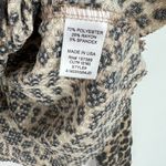 La La Land NWT  Creative Ruffle Hem Top in Stone Leopard Size Small S NEW Photo 8