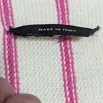 Weekend Max Mara Knit Vertical Striped Sweater Pink White Womens Medium Shirt Photo 3