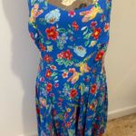 Old Navy NWT  large Floral Blue Dress Photo 0