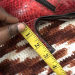 Vintage Whimsygoth Vampy Red black snake print knee Photo 5