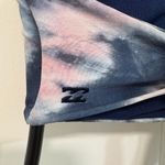 Bikini Top Tie Dye Cut Out Halter Adjustable Padded Size Medium Blue/White Blue Photo 3