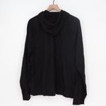 American Giant Women's Lightweight Full Zip Black Solid Sweatshirt XL Made USA Photo 4