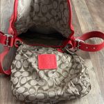 Coach  Vintage Soho Shoulder Crossbody Buckle Flap Purse Coral Red Leather Photo 8