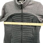 Eddie Bauer Jacket Womens S Gray Black Down Fleece Puffer Insulated Full Zip Photo 4