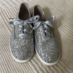 Keds Kate Spade New York Silver Glitter Slip-On Sneaker Shoes Women’s size 7.5 Photo 0