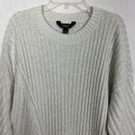 Vera Wang Simply Vera Metallic Gray Pullover Sweater Size Large Photo 2