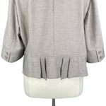 Lane Bryant Light Gray Long Sleeve Peplum Blazer Photo 8