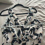 Club Monaco  Black and White Sleeveless Maxi Dress Photo 2