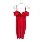Nookie  Pretty Woman Midi Dress in Cherry Red Photo 4