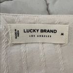 Lucky Brand  Women's Embroidered Cream Boho Top Size Medium Photo 6