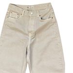 ZARA  Light Gray Straight Leg Jeans High-Waisted Photo 3