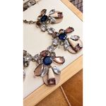 J Crew Statement Necklace With Multicolor Gemstones & Gold Photo 5
