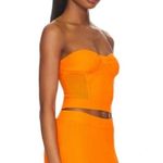 Central Park West  Sage Strapless Top In Orange Photo 2