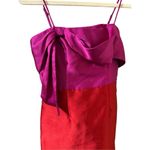 Hutch Anthropologie Serena Bow Mini Dress Pink Red Sz 4 Photo 10