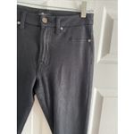 7 For All Mankind 7 For All Mankind Women's 27 Black Suede Skinny Jean Moto Punk Goth Whimsy Photo 1