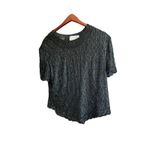 Papell Boutique  Evening Silk Beaded Top Blouse Women's XL‎ Extra Large Photo 3
